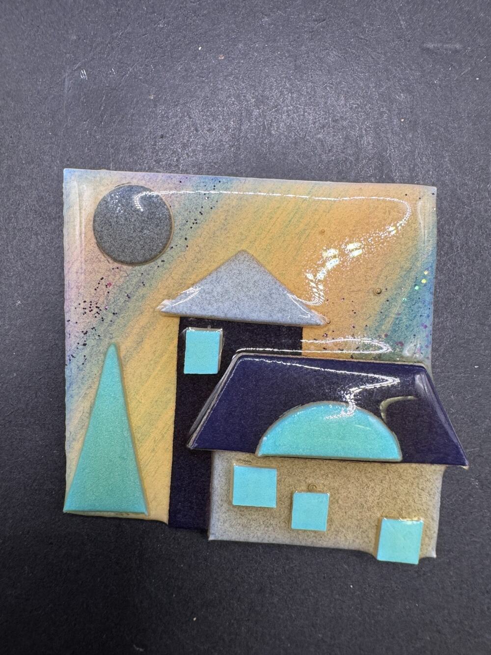 Vintage House Pins By Lucinda Teal Houses Artisan Brooch Pin